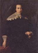 unknow artist Portrait of a man,Three-quarter length,wearing black and holding a glove in his left hand Sweden oil painting artist